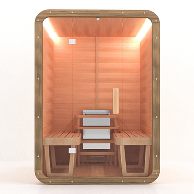 Persona rossa di Cedar Steam Sauna Room 2 di tendenza del solido portatile tradizionale di sauna