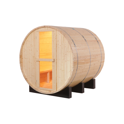 Sauna all'aperto di legno del barilotto della cicuta di sauna del barilotto del giro di Ues della famiglia