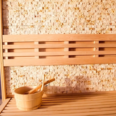Cicuta canadese pura/Cedar Corner Sauna Steam Room rosso 6KW 220V con la stanza del salgemma