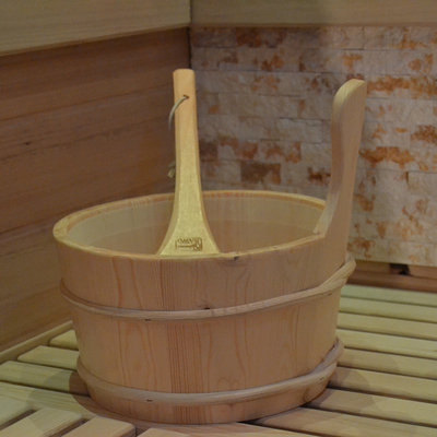 Sauna moderna di legno solida della cicuta di sauna di essiccatoio a vapore del pannello di controllo tradizionale all'aperto del computer