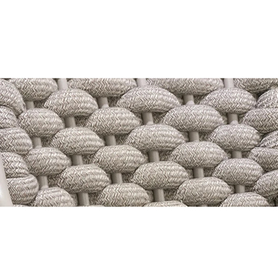Stagno del patio del giardino di Chaise Lounge Chair Khaki For tessuto corda all'aperto di Sun dello stagno della mobilia
