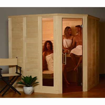 cerniere attillate nordiche solide dell'interno del vapore 8kw della stanza tradizionale ss di sauna