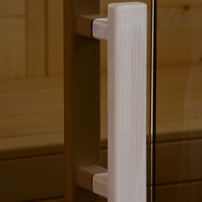 Vapore attillato nordico solido 6kw di sauna dell'interno di legno di 2 persone