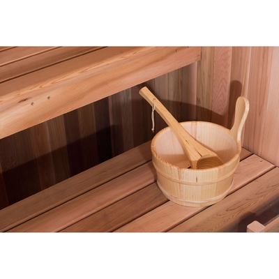 cedro rosso di legno dell'interno ETL di sauna tradizionale asciutta del vapore 220V