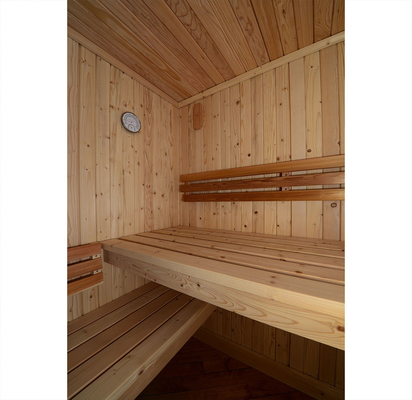 Scatola prefabbricata di sauna di 2-3 persone del vapore di sauna della stanza del cedro rosso di legno tradizionale dell'interno del canadese
